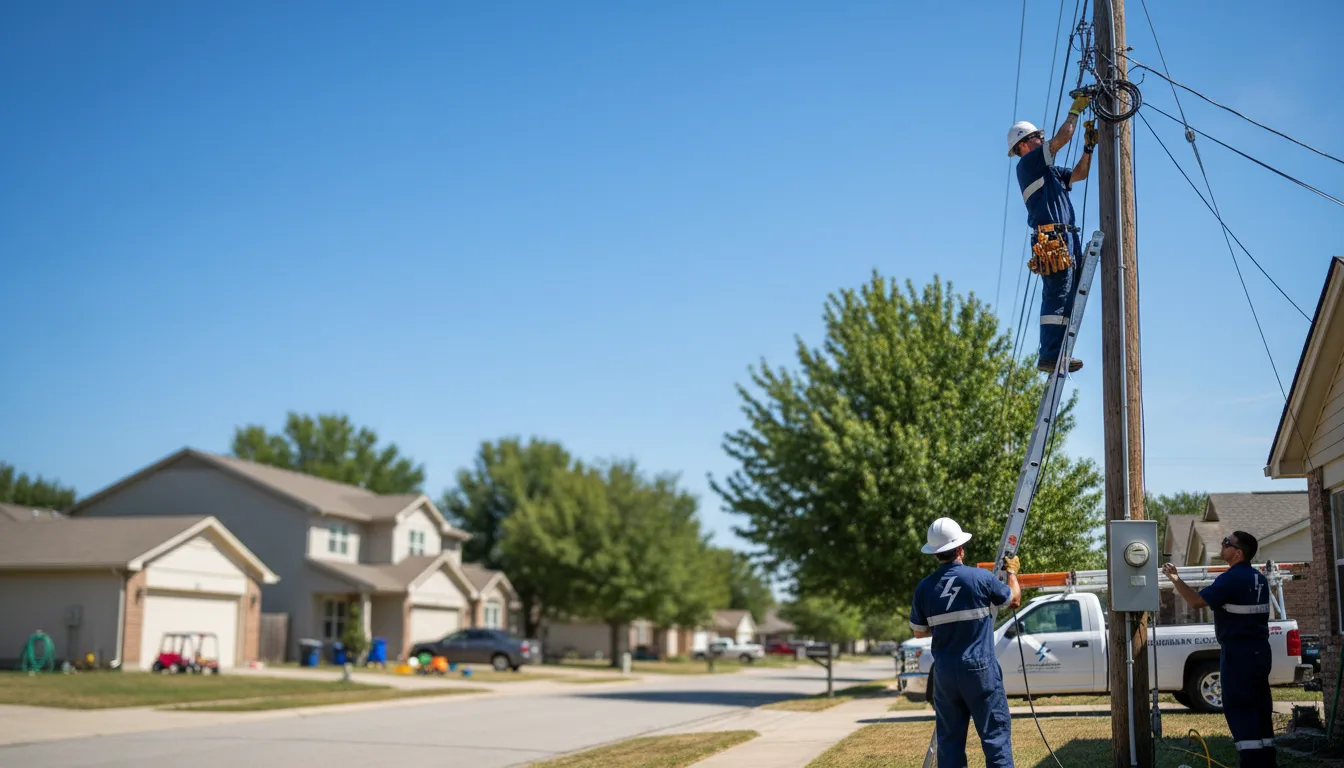 Residential electrician providing installation services in Stratford, TX